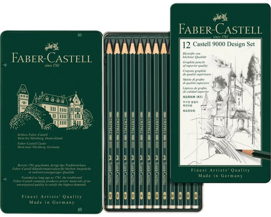 Matite grafite Castell 9000 Design 5B/5H Set