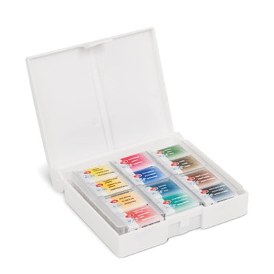 Nevskaya Palitra White Nights - Set di colori ad acquerello per artisti, 12 colori in ciotole intere