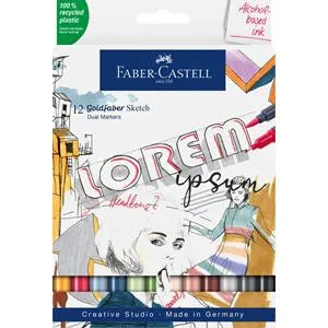 Astuccio con 12 Sketch Marker Goldfaber