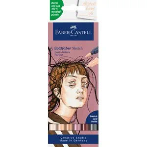 Set 6 Sketch Marker Goldfaber Portrait