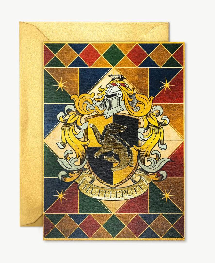HUFFLEPUFF HOUSE CREST NOTECARD