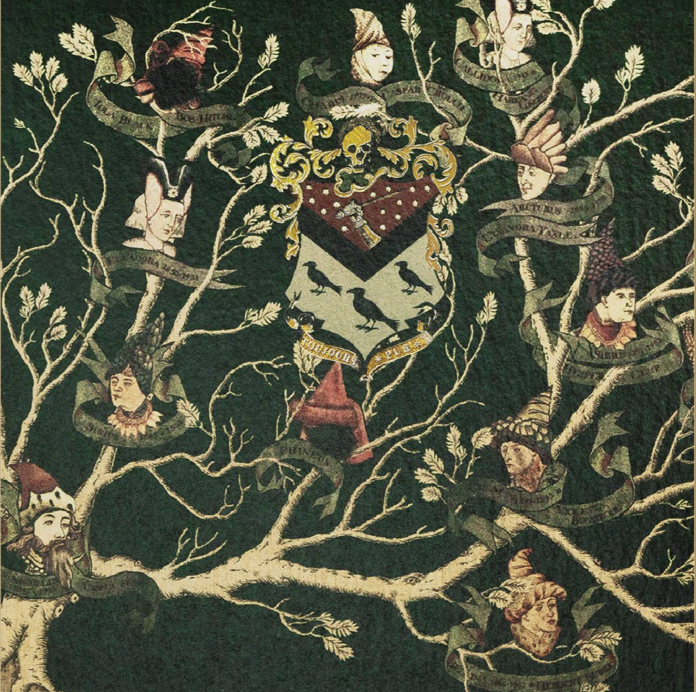 BLACK FAMILY TAPESTRY NOTECARD