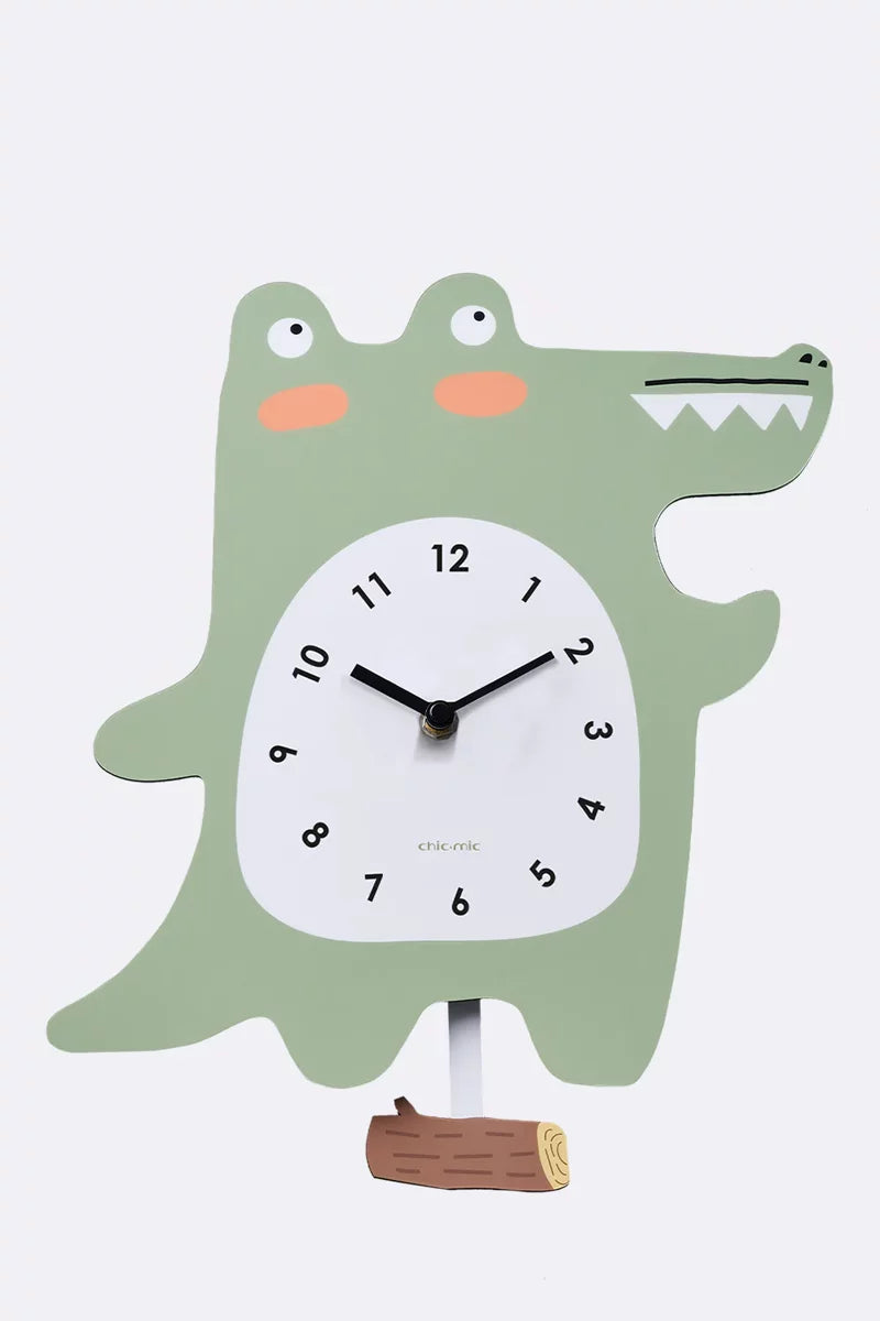 OROLOGIO DA PARETE COCCODRILLO