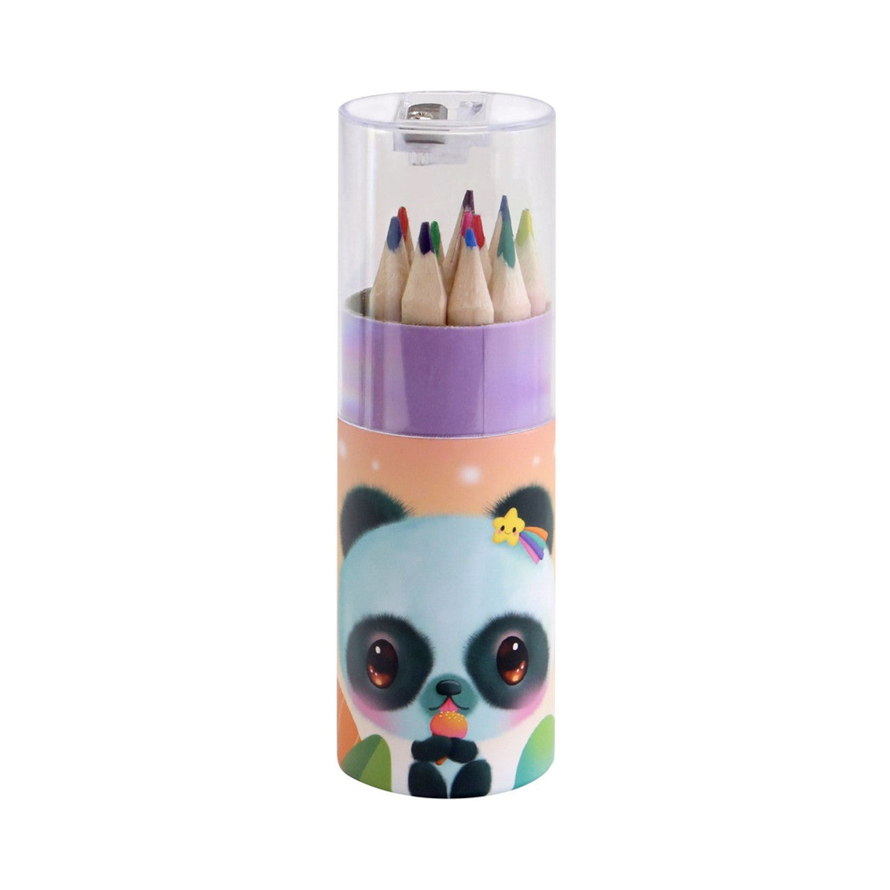 Set 12 matite colorate con temperino