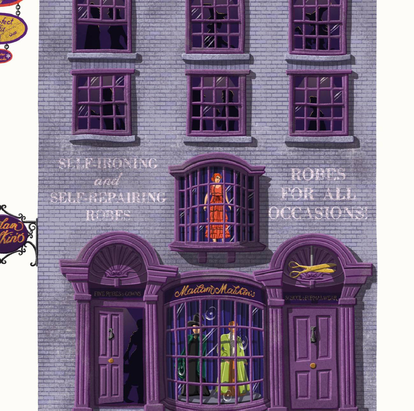 STAMPA MADAM MALKIN'S ROBES FOR ALL OCCASIONS 30x40 cm