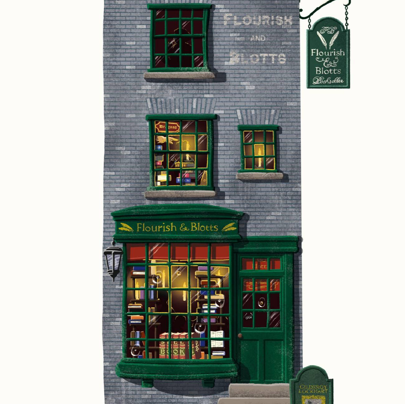 STAMPA FLOURISH AND BLOTTS 30x40 cm
