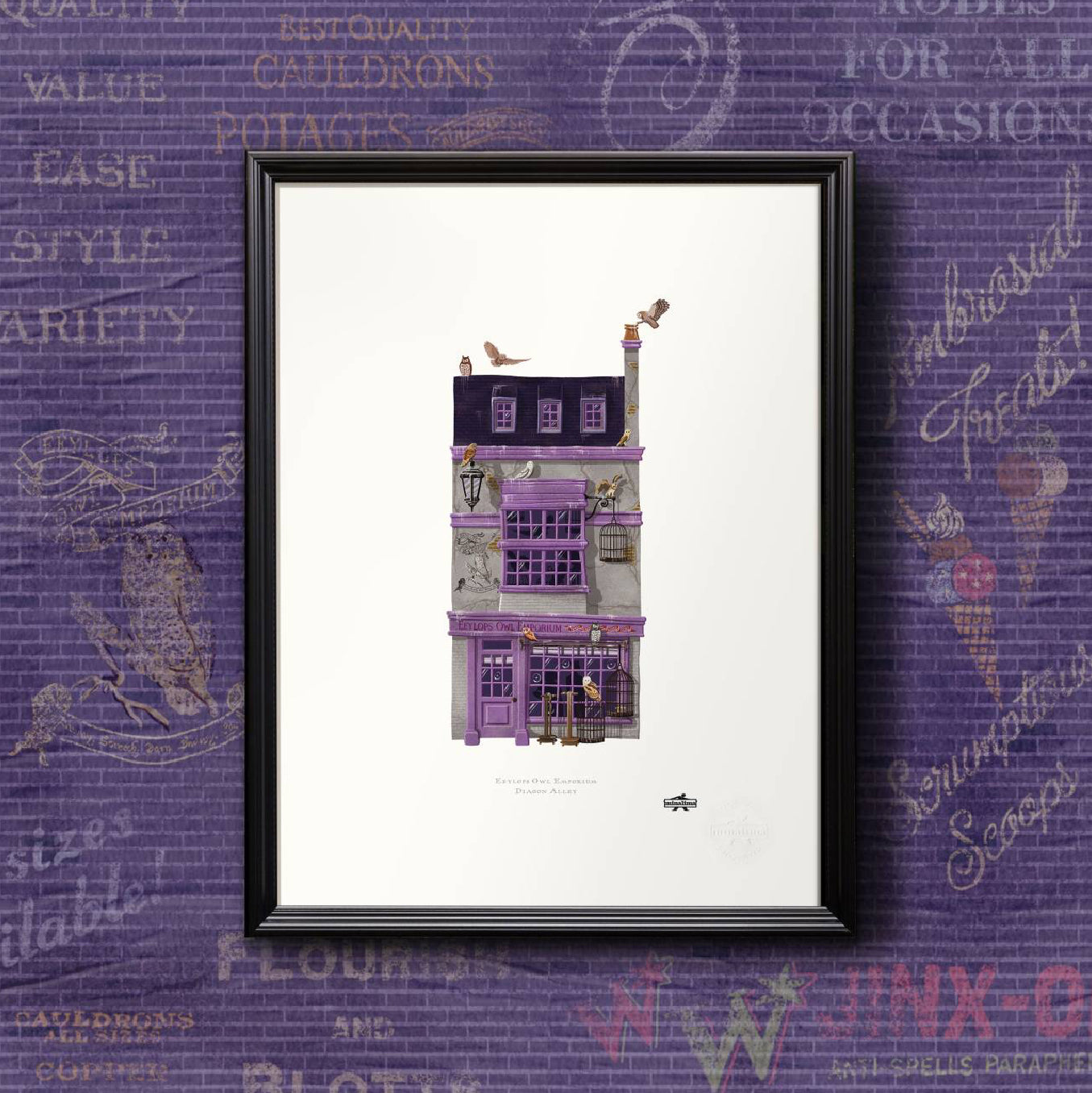 STAMPA EEYLOPS OWL EMPORIUM 30x40 cm