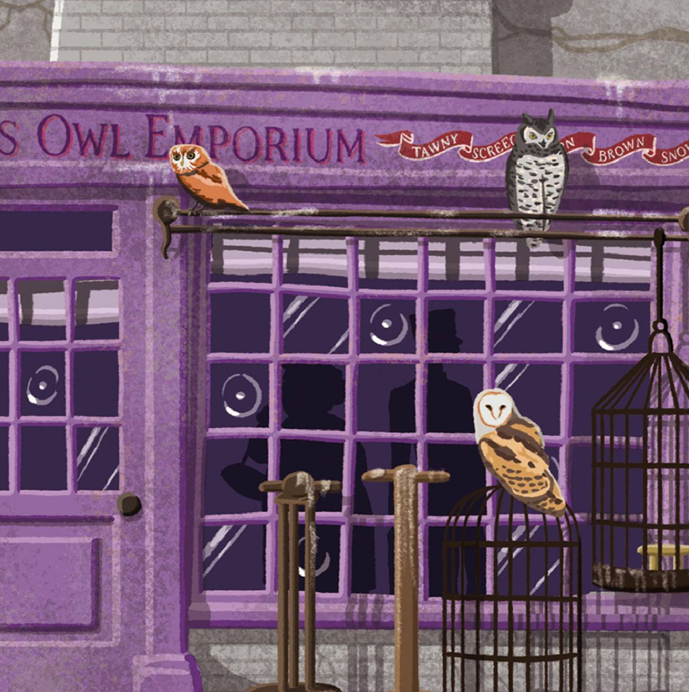 STAMPA EEYLOPS OWL EMPORIUM 30x40 cm