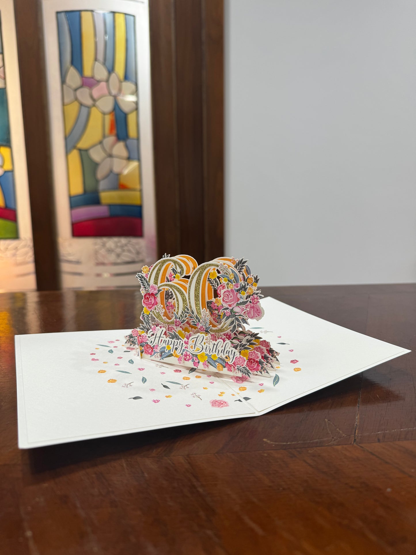 60 anni biglietto origami kiriori
