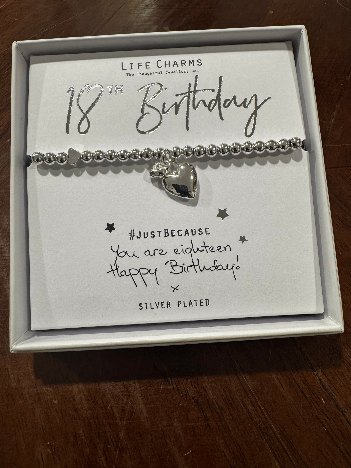 YOU ARE 18 HEARTS BRACELET