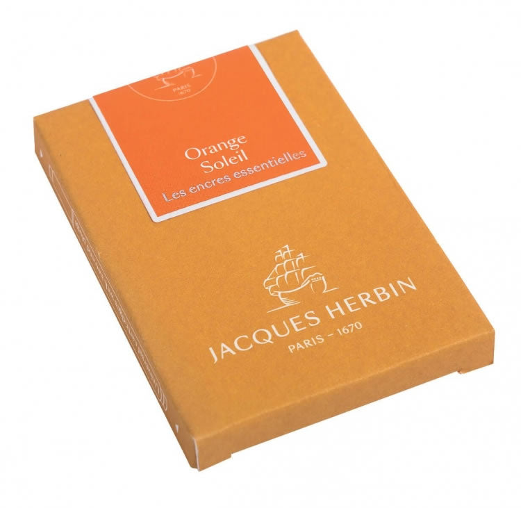 CARTUCCE COLORE ARANCIONE SOLE PER PENNE STILOGRAFICHE J.HERBIN