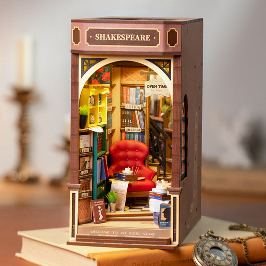 Robotime Rolife Book Nooks Series Stories In Books  DIY  House SHEAKESPEARE NOOK