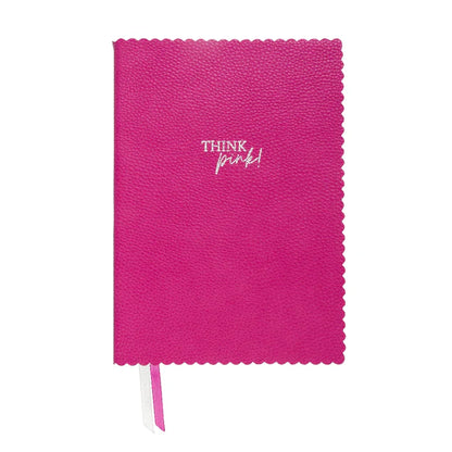 Think Pink! – Taccuino in Ecopelle con Bordo Smerlato
