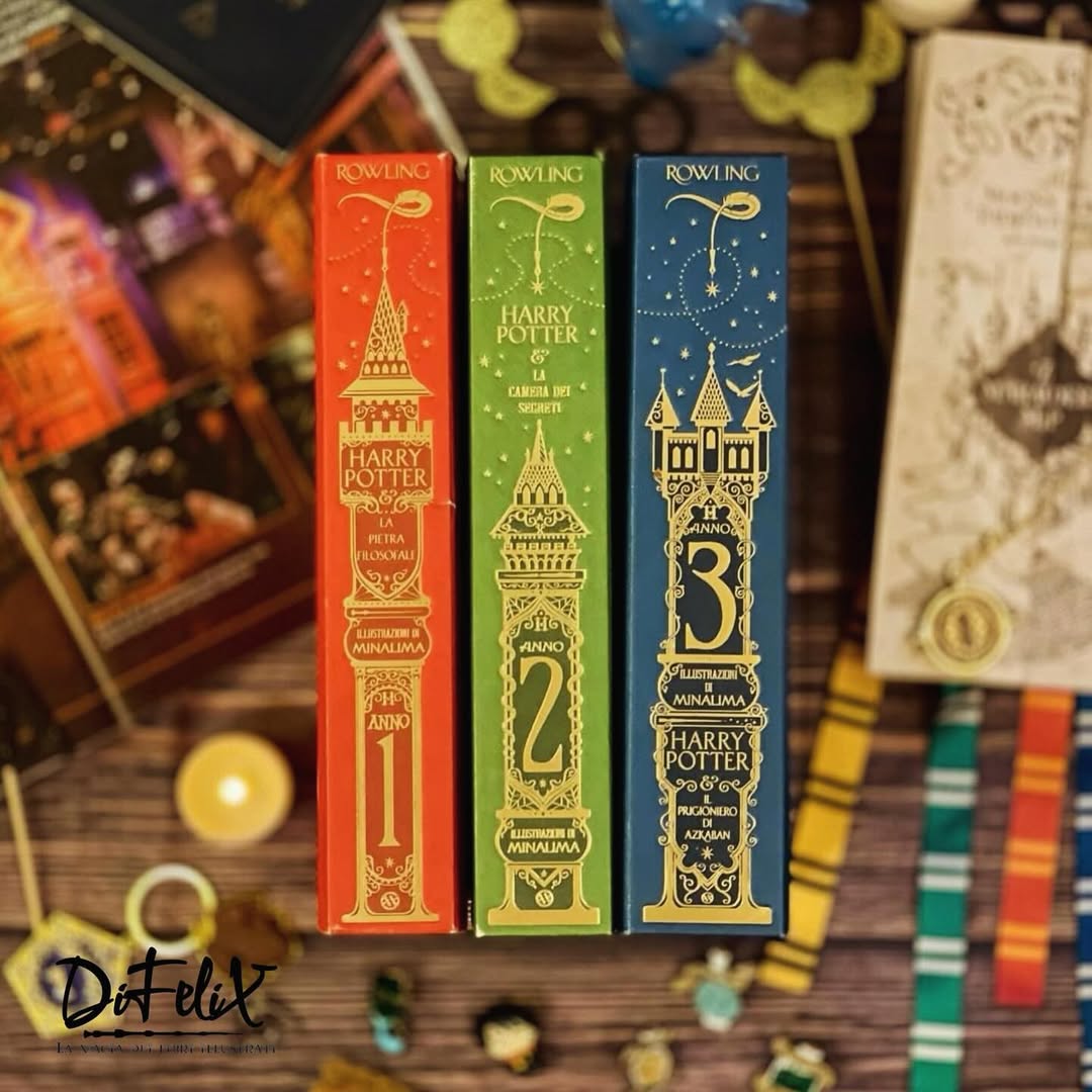 Cofanetto libri Harry Potter collezione “MinaLima” originale