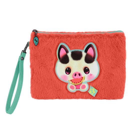 Bangoberry - Furry Pencil Case - Piggy Pig