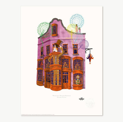 STAMPA WEASLEYS' WIZARD WHEEZES 30X40 cm