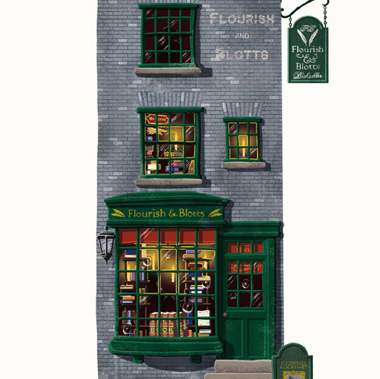 STAMPA FLOURISH AND BLOTTS 30x40 cm
