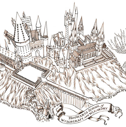 STAMPA Magic at Home at Hogwarts 29,7x21cm