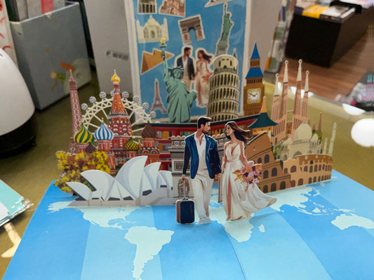 BIGLIETTO ORIGAMI SPOSI