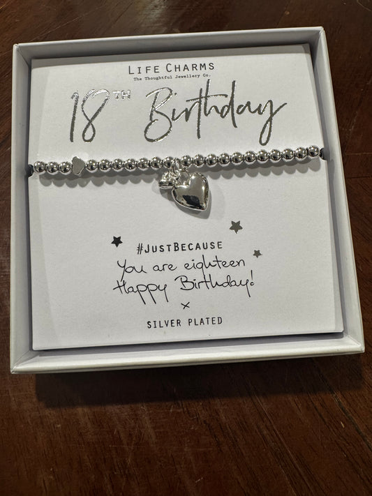 YOU ARE 18 HEARTS BRACELET