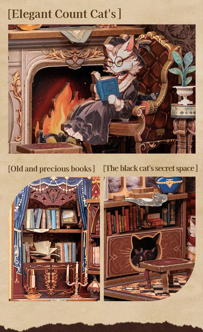 DIY Book Nook Kit with LED Light  Retro Street Bookshop Series