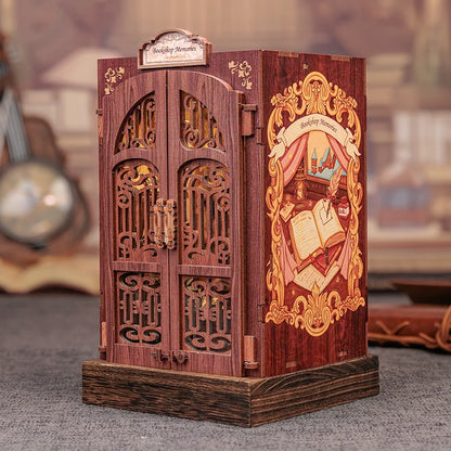 DIY Book Nook Kit with LED Light  Retro Street Bookshop Series