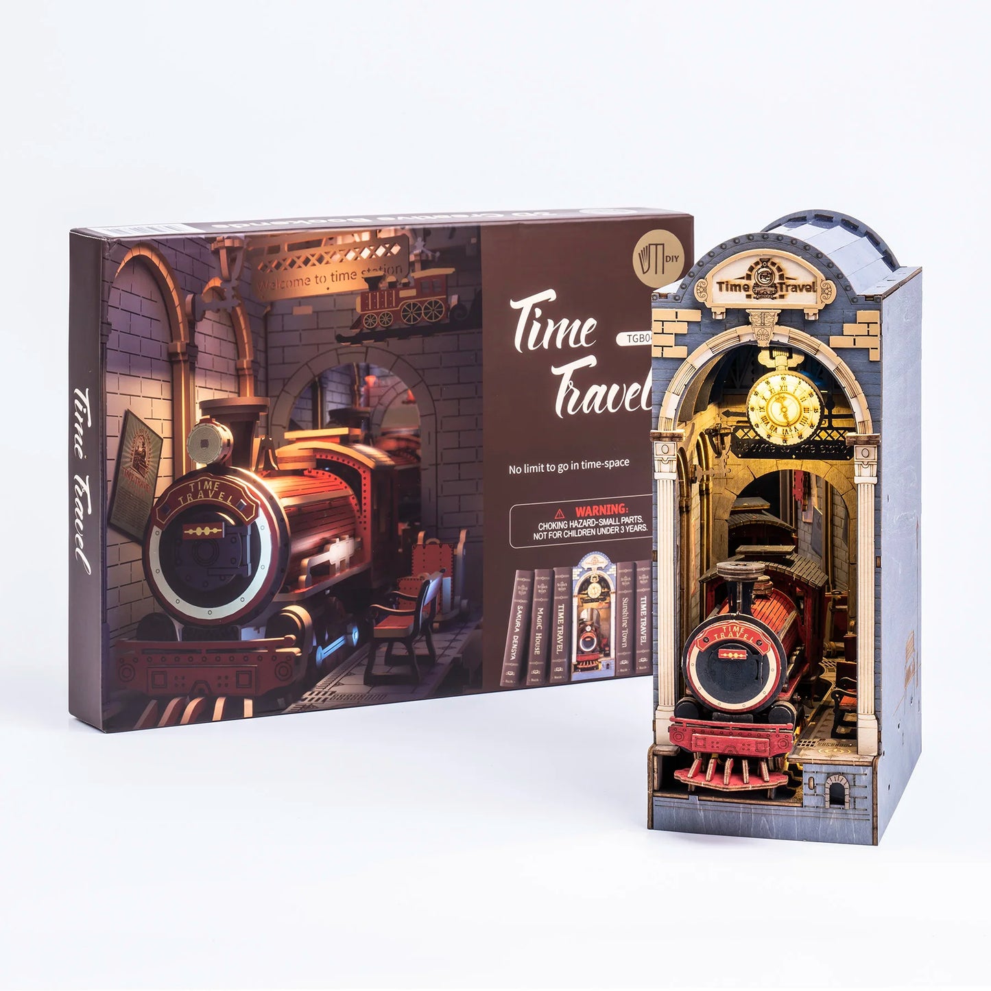 Robotime Rolife  viaggio nel tempo puzzle 3D in legno arredamento libreria