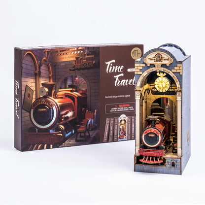 Robotime Rolife  viaggio nel tempo puzzle 3D in legno arredamento libreria