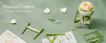 Robotime Flower 3D Puzzle Model Kit Decorazione Accessori per la casa Soggiorno Regali per donne Camelia , Rosa viola