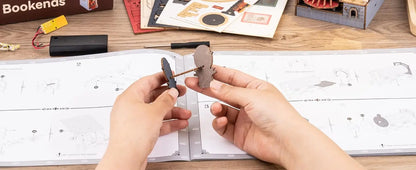 Robotime Rolife  viaggio nel tempo puzzle 3D in legno arredamento libreria