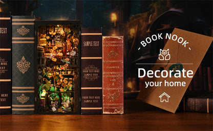Kit per angolo lettura Magic House fai da te Puzzle in legno Libreria Inserto Decorazione Casa delle bambole Modello Fermalibri Costruzione Decorazione per la casa Regali
MODELLO "H. POTTER"