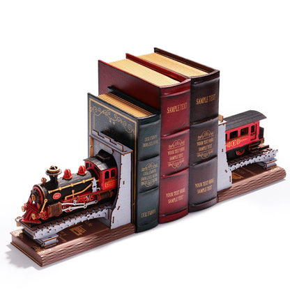 Robotime Rolife Century Train fai da te Libreria ad angolo Decorazione per la casa Scelta regalo perfetta per la famiglia Giocattoli precolorati