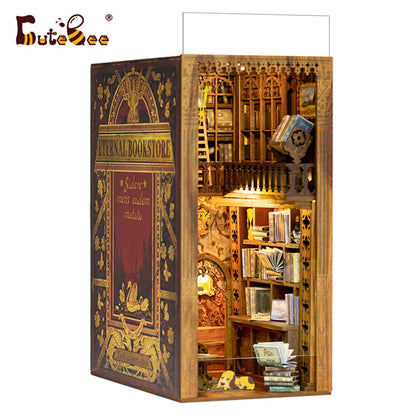 DIY Book Nook Kit with LED Light  Retro Street Bookshop Series