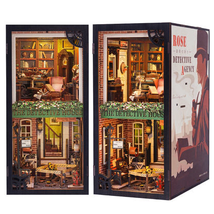 DIY Book Nook Kit with LED Light  Retro Street Bookshop Series