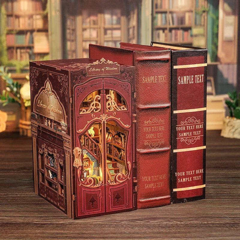 DIY Book Nook Kit with LED Light  Retro Street Bookshop Series