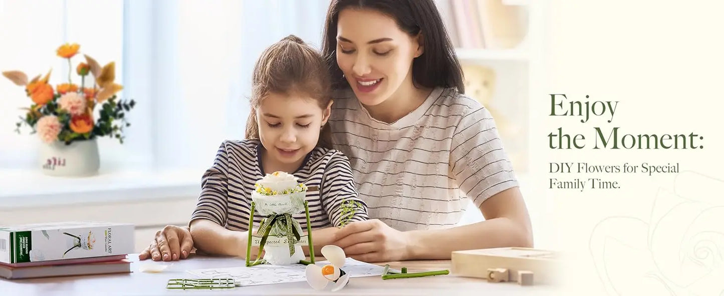 Robotime Flower 3D Puzzle Model Kit Decorazione Accessori per la casa Soggiorno Regali per donne Camelia , Rosa viola