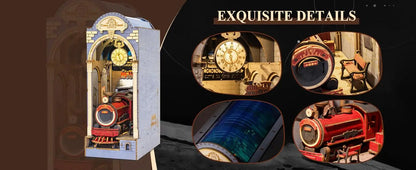 Robotime Rolife  viaggio nel tempo puzzle 3D in legno arredamento libreria