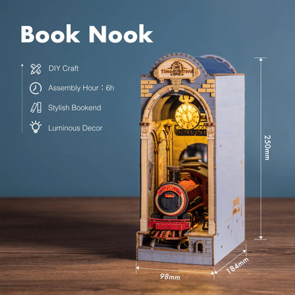Robotime Rolife  viaggio nel tempo puzzle 3D in legno arredamento libreria