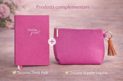 Think Pink! – Taccuino in Ecopelle con Bordo Smerlato